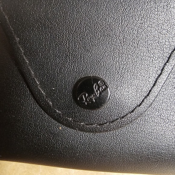Ray-Ban Black Leather‎ Sunglass Case Snap Closure Classic Style - Picture 7 of 7